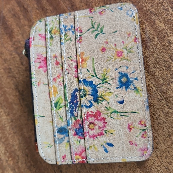 Patricia Nash Cassis Leather ID Card Holder In Prairie Rose - Picture 2 of 6